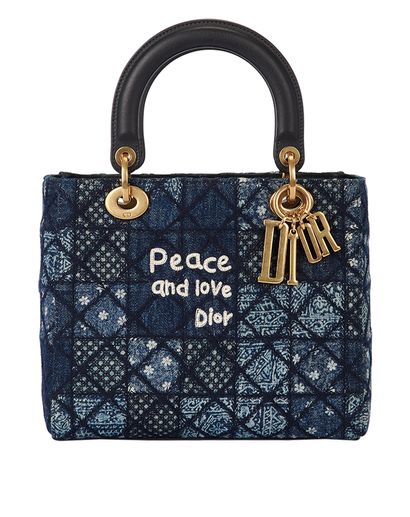 Dior Peace & Love Medium Lady Dior, front view